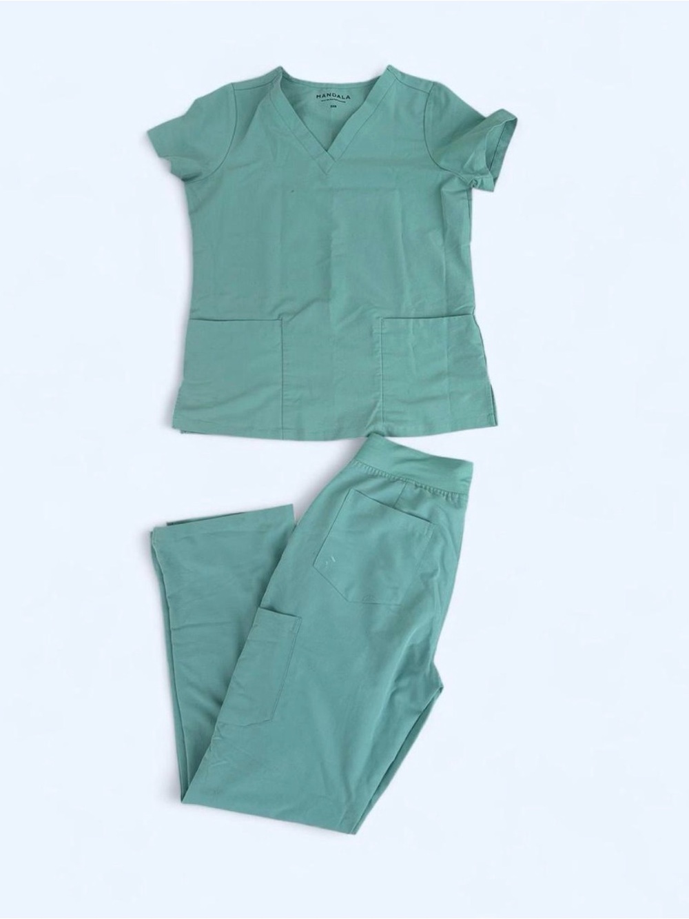 Mint Green Scrub Set - Top & Pants